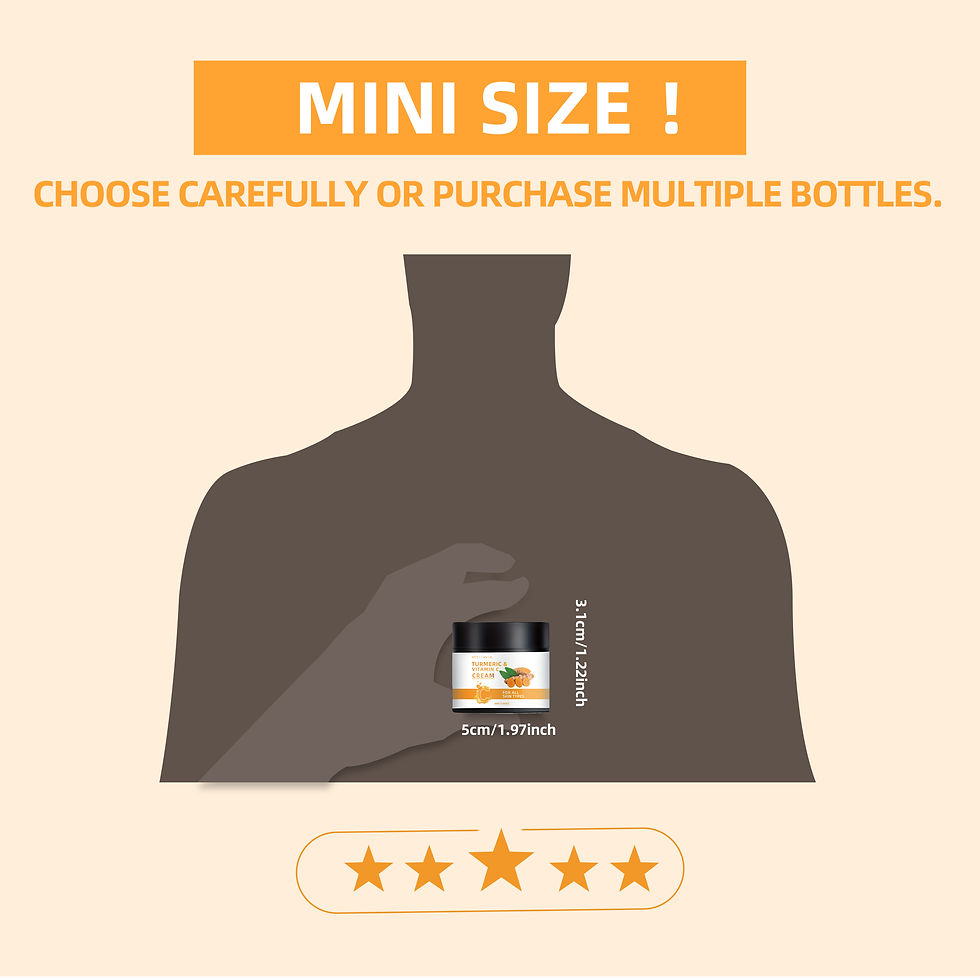 Miniatura: Turmeric & Vitamin C Cream -Lightweight Nourishment for Face& Neck, Fast-Absorbi