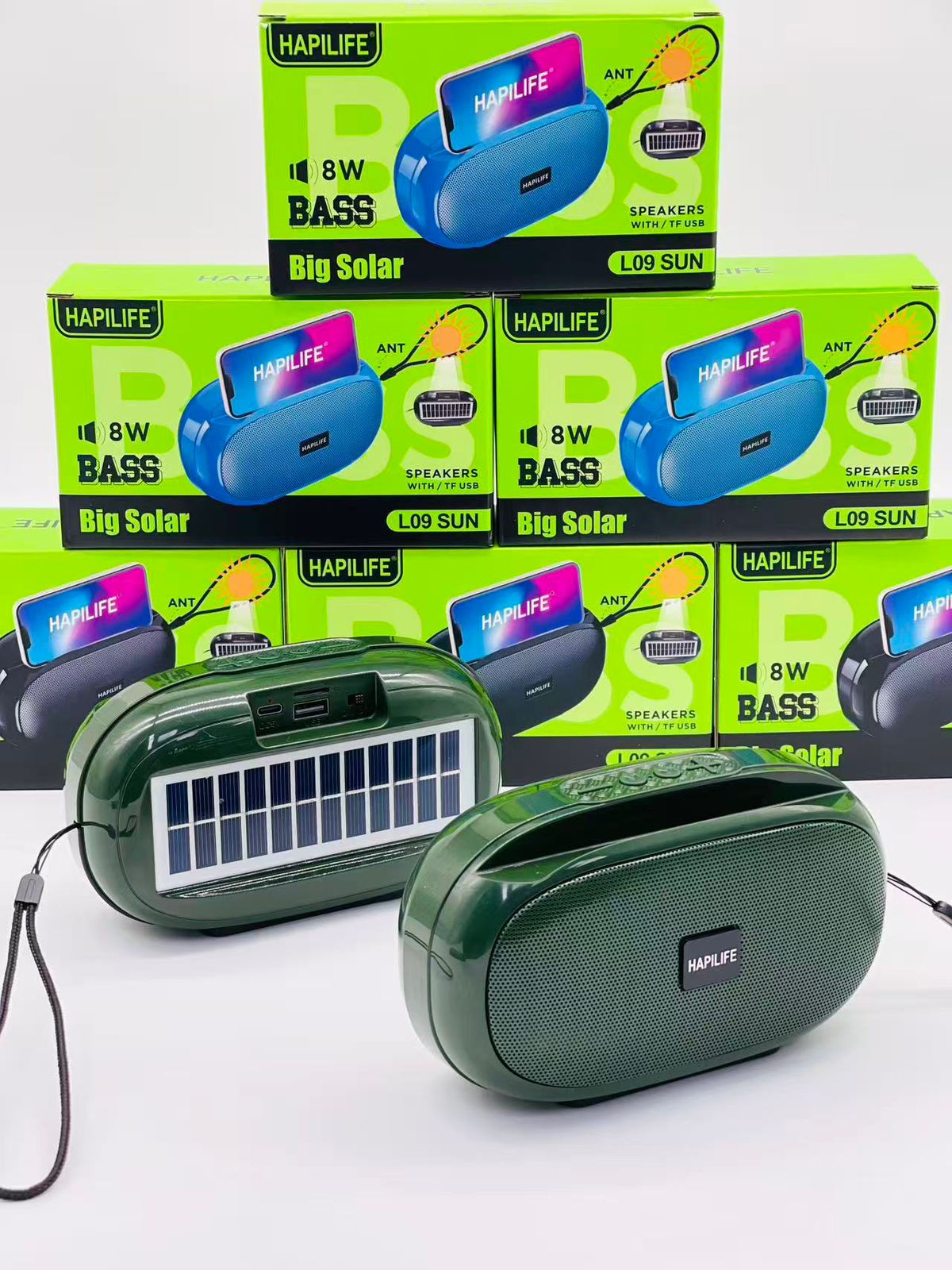 HAPILIFE L09 SUN Big Solar 8W BASS Speaker