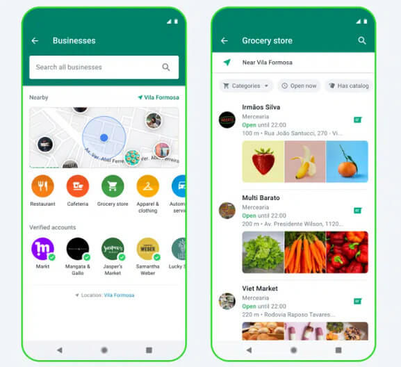 WhatsApp para empresas: Search