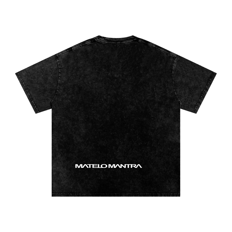 Chandail washed noir vue de dos