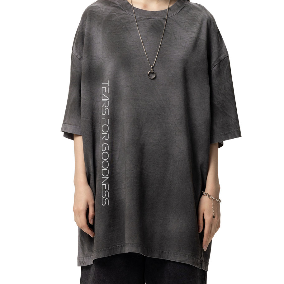 Chandail ample délavé vue de profil