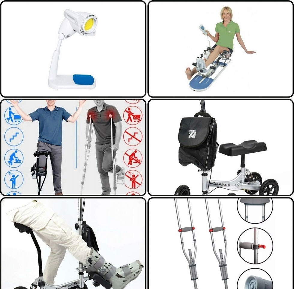 Bioptron medicininių lempų, Iwalk ramentų,Mobi-roll vaikštynių po kojos traumos, pažastinių ir alkūn