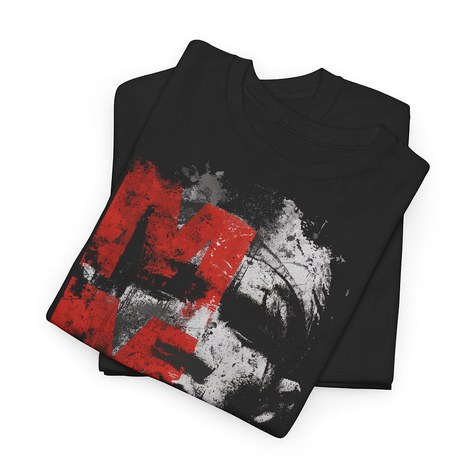 Miniaturbild: Lilizh MMA - (Unisex) Heavy Cotton Tee, Front Design, Neck Logo, 100% Cotton