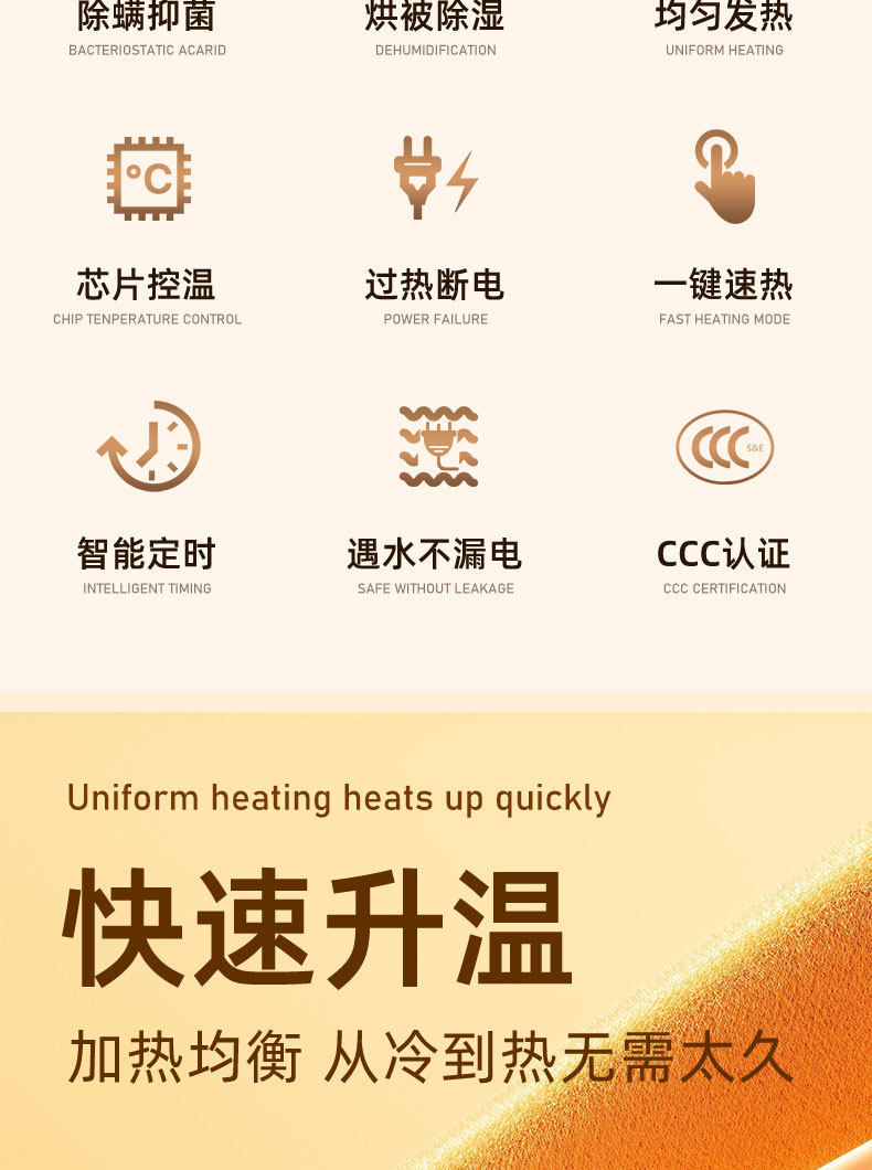 תמונה ממוזערת: Professional Beauty Bed Heated Mattress Pad,Waterproof & Adjustable Electric Bla