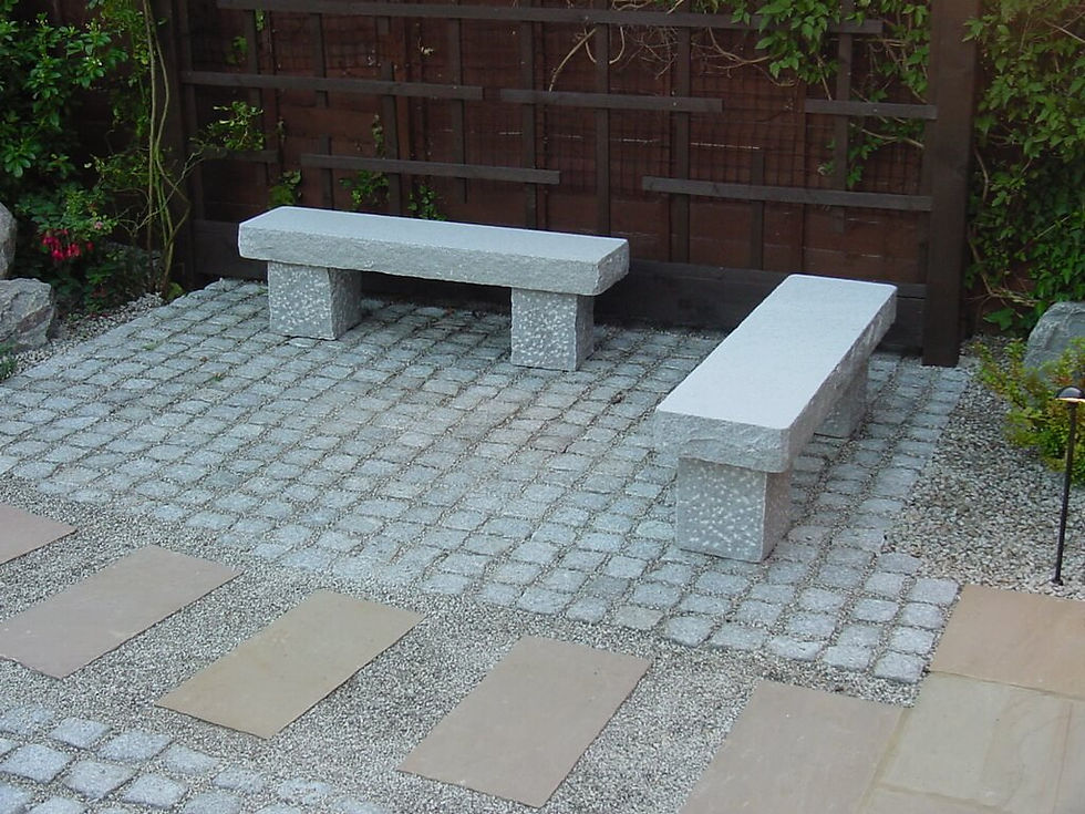 Japanese Straight Granite Bench