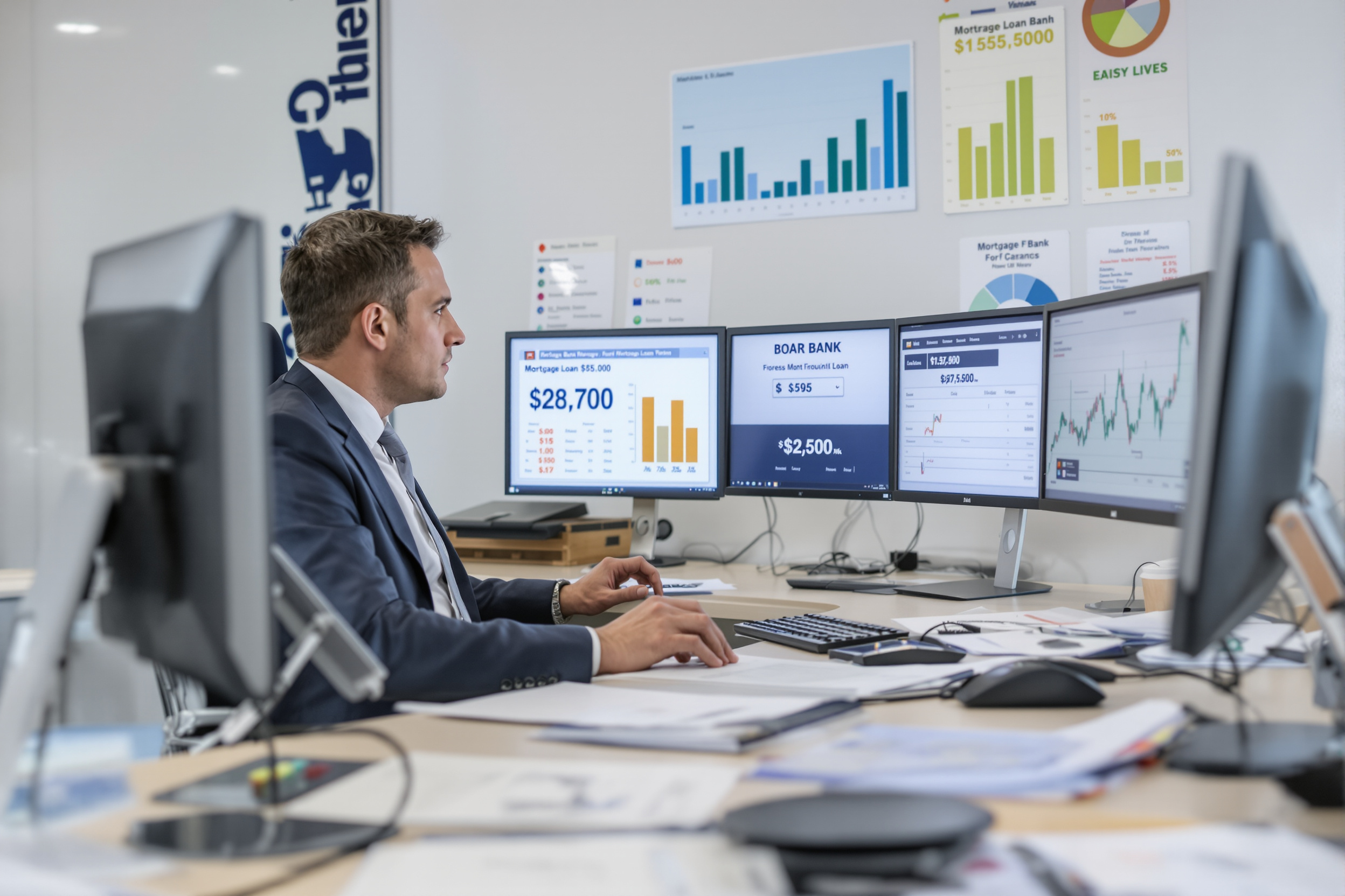 Conseiller financier expliquant la situation de fichage à des clients