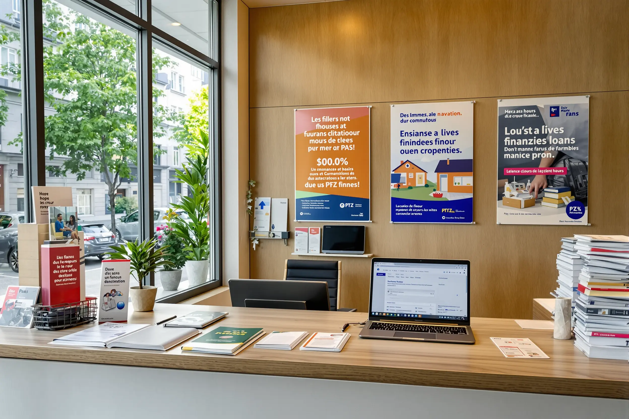 Couple analysant un refus de prêt bancaire