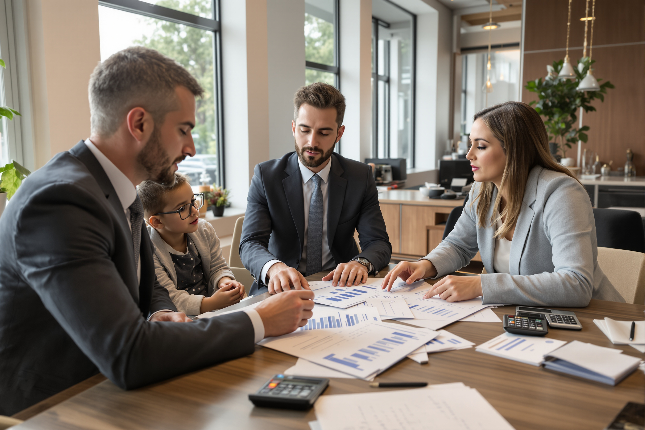 Consultation de simulation de prêt avec un courtier