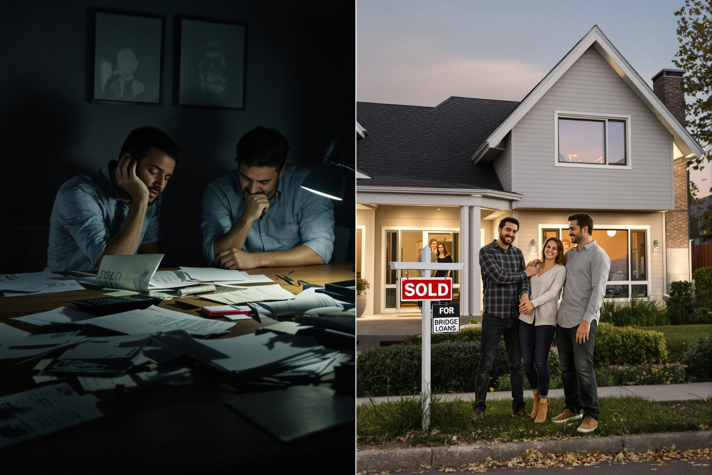 Comparaison des risques et succès du prêt relais