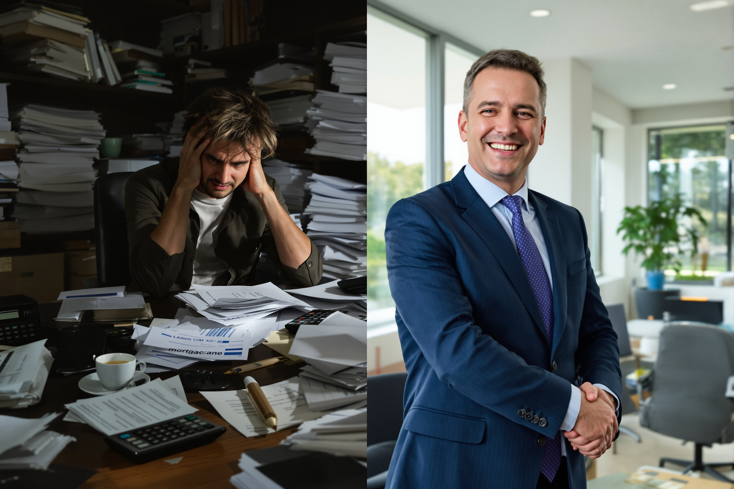 Comparaison avant-après consultation d'un courtier