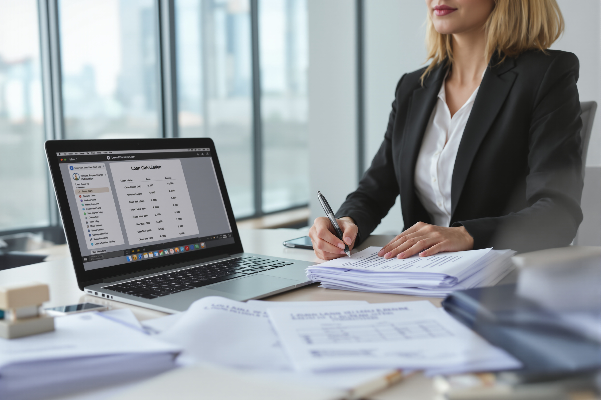 Documents légaux et calculs d'indemnités de remboursement anticipé