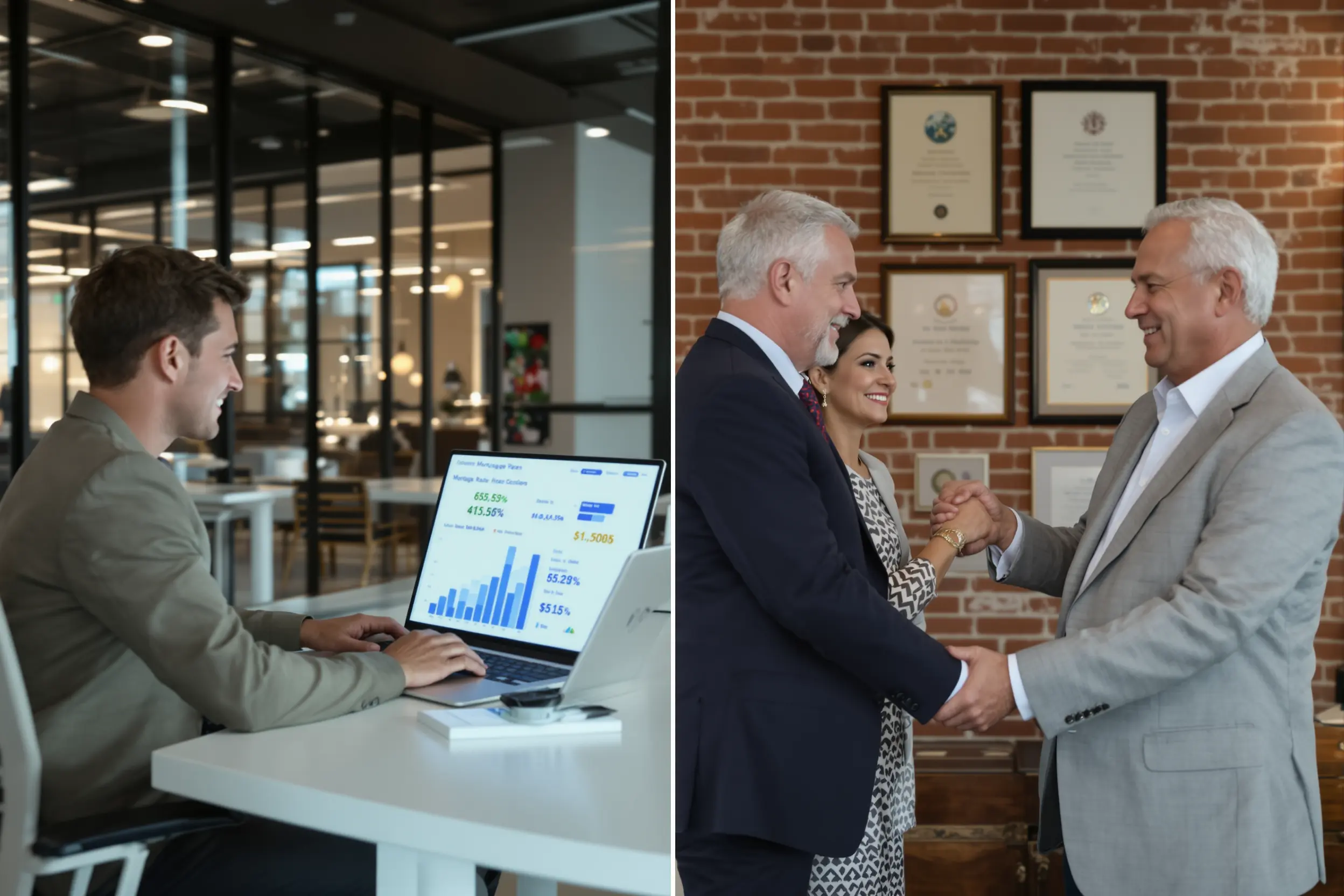 Comparaison entre courtiers en ligne et agences physiques pour crédit immobilier