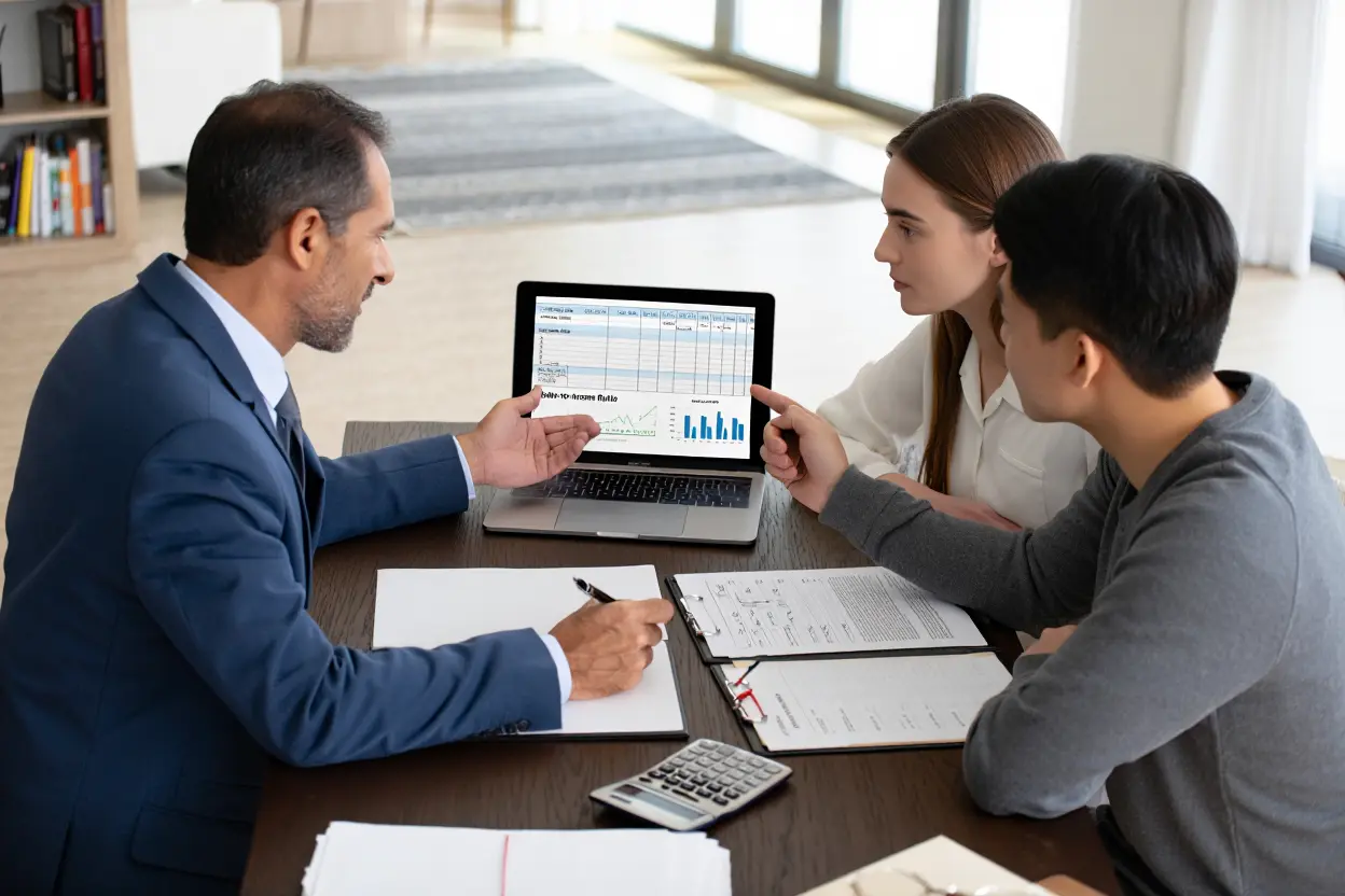 Documents organisés pour dossier de prêt immobilier