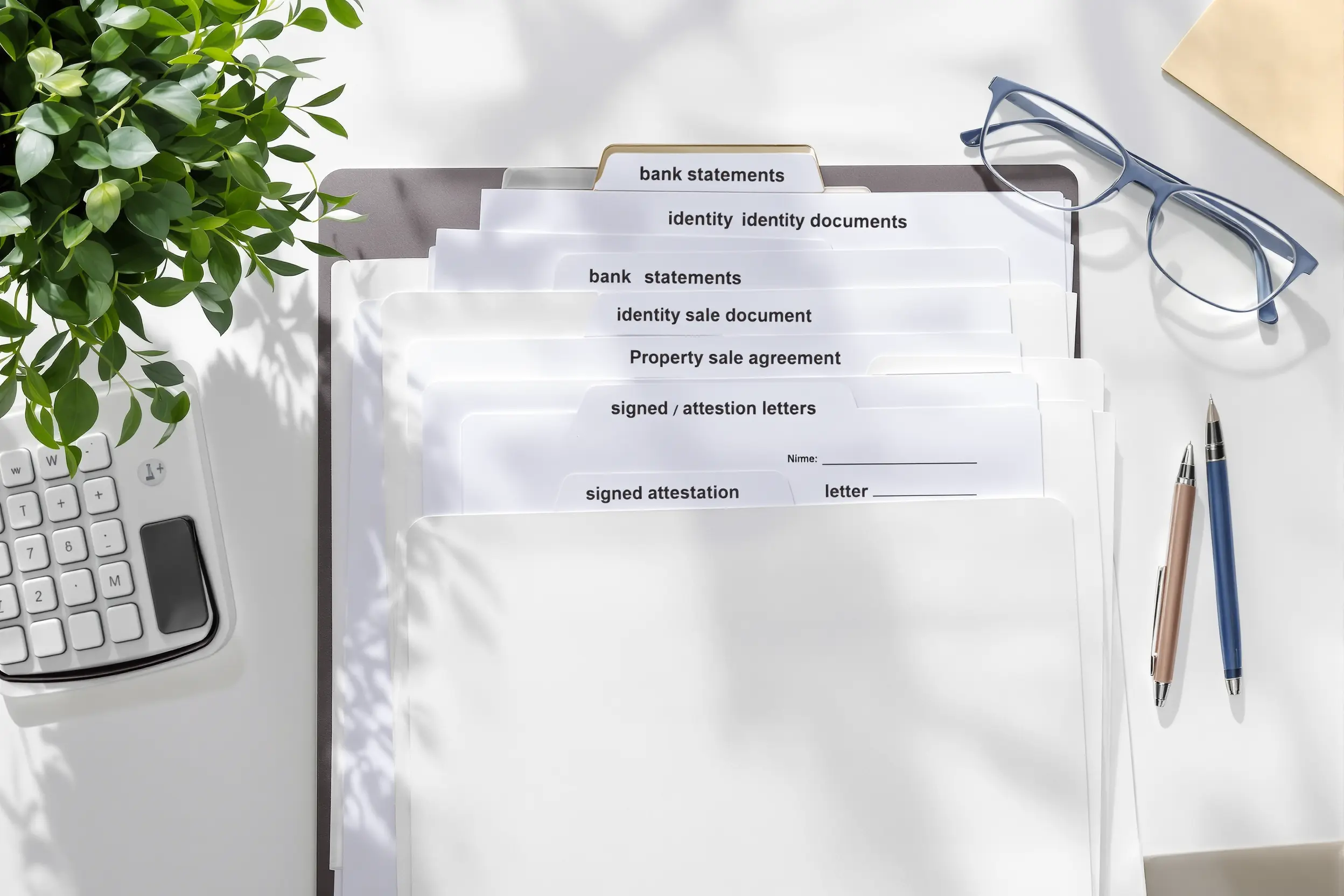 Remplir une attestation d'apport personnel