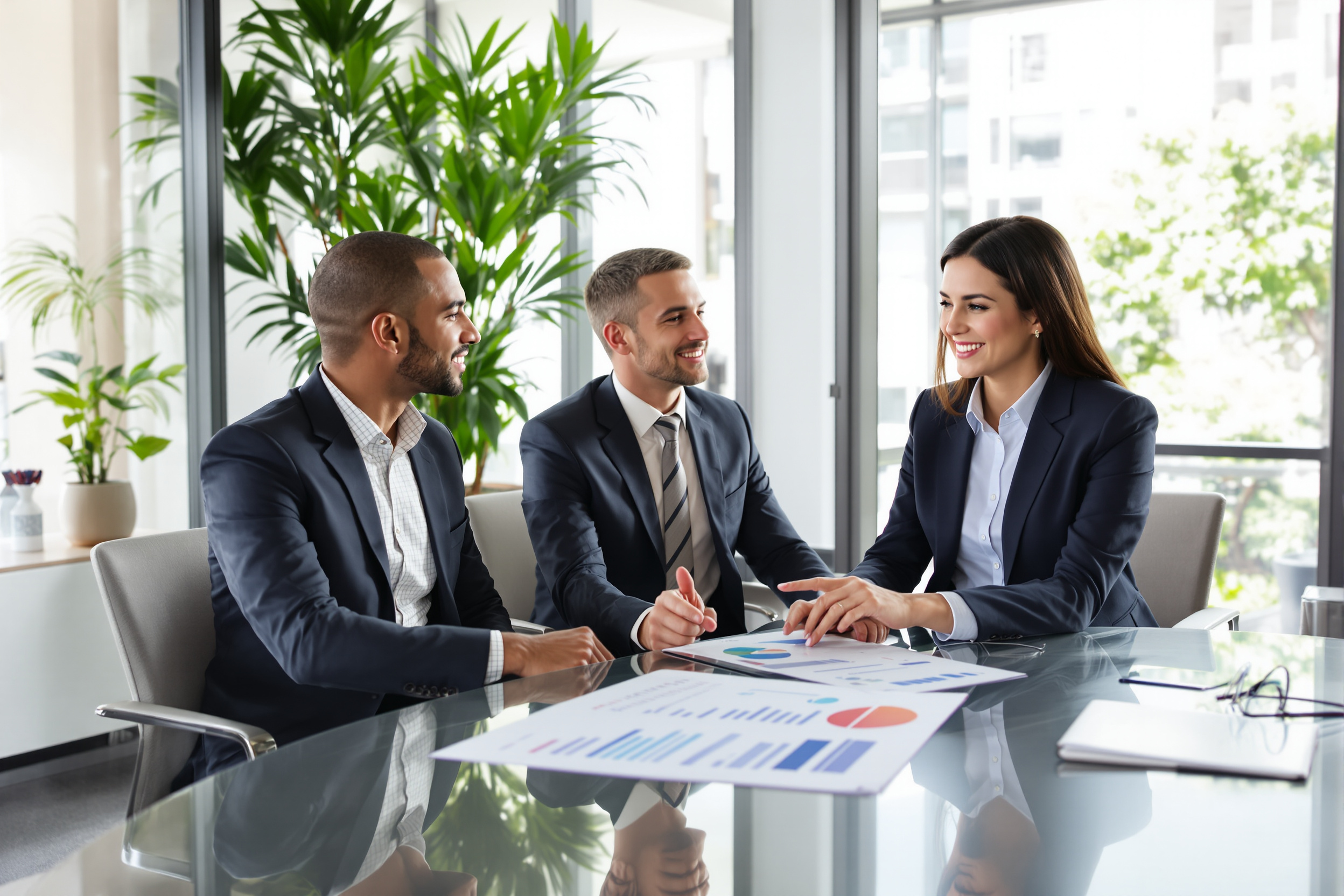 Réunion de consultation financière avec un courtier immobilier