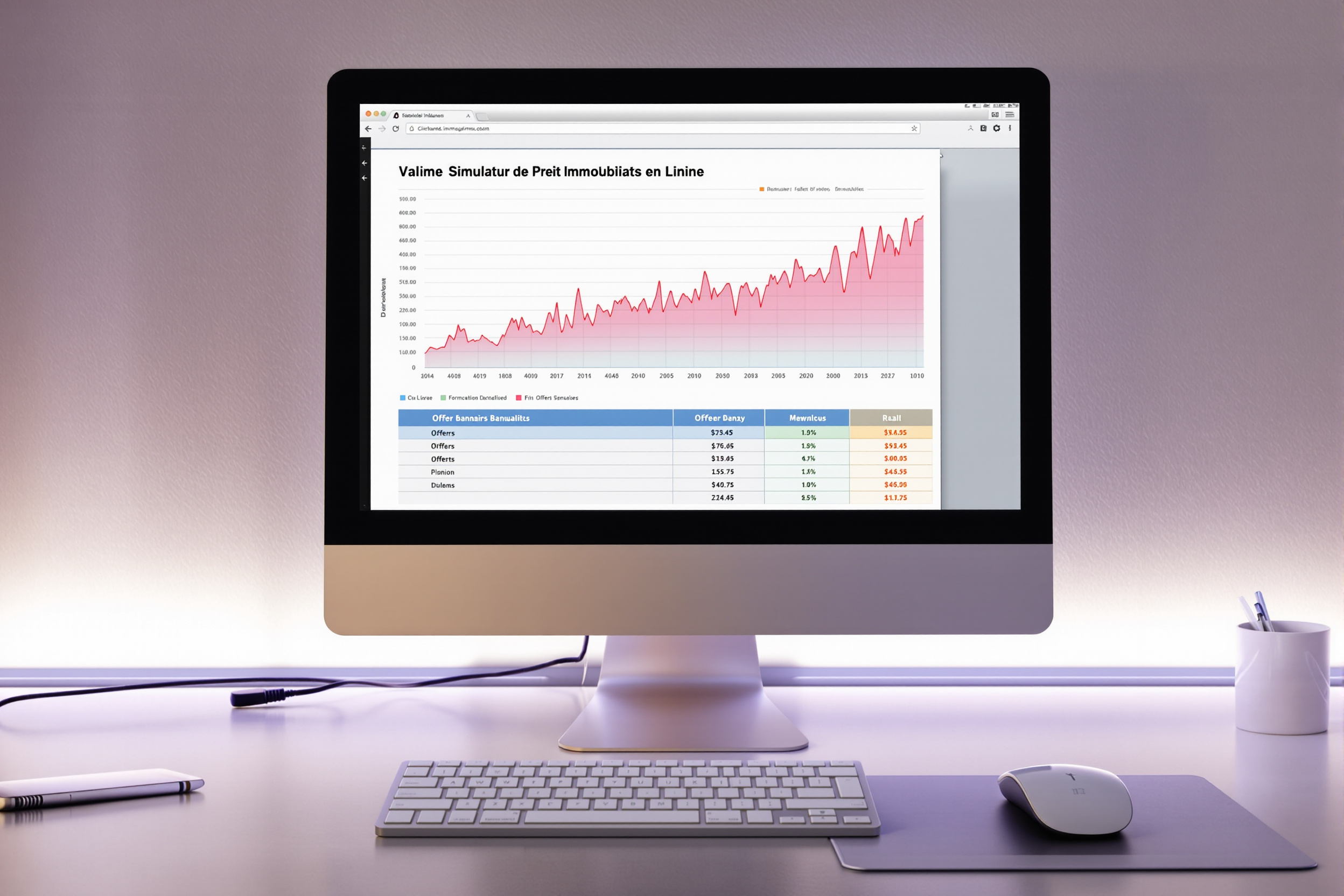 Courtier analysant des offres de prêt immobilier