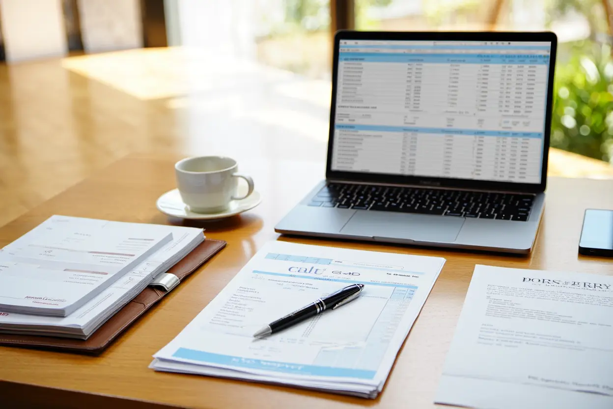 Dossier de prêt immobilier bien organisé