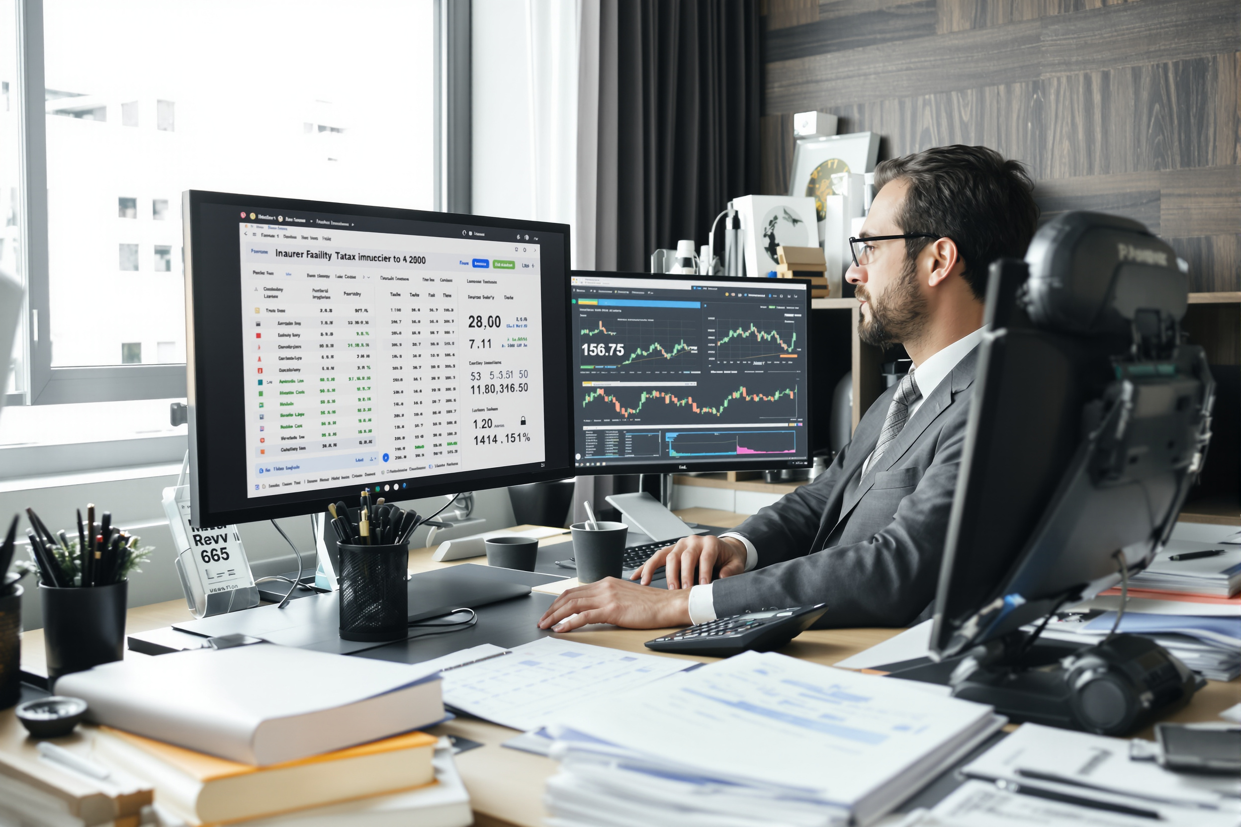 Courtier en crédit immobilier au travail