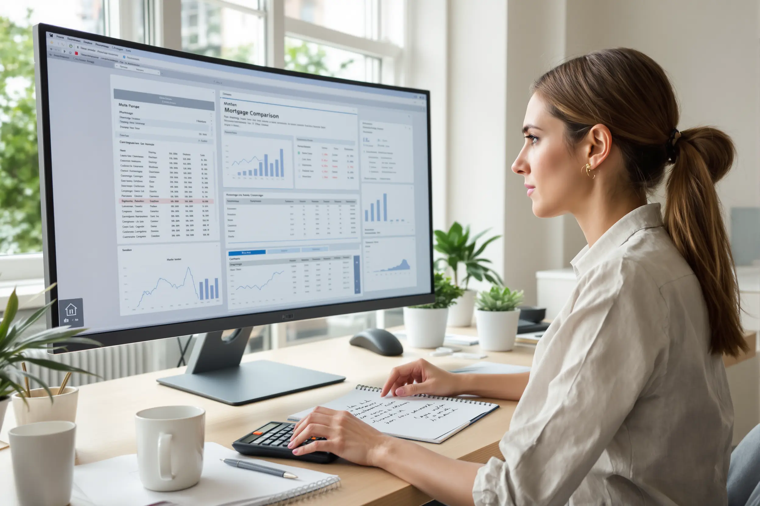 Courtier expliquant un mandat de courtage