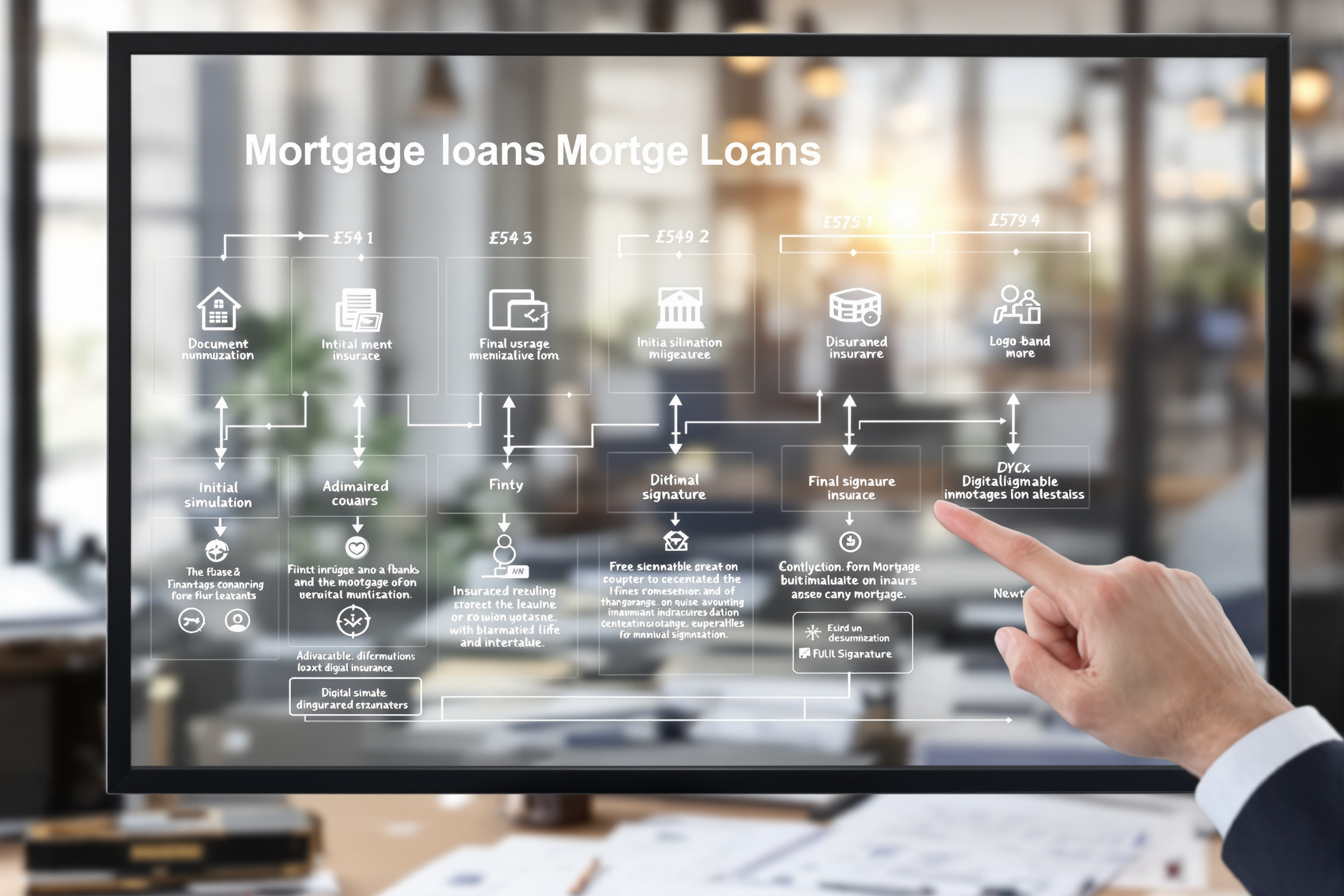 Courtier hypothécaire travaillant en ligne