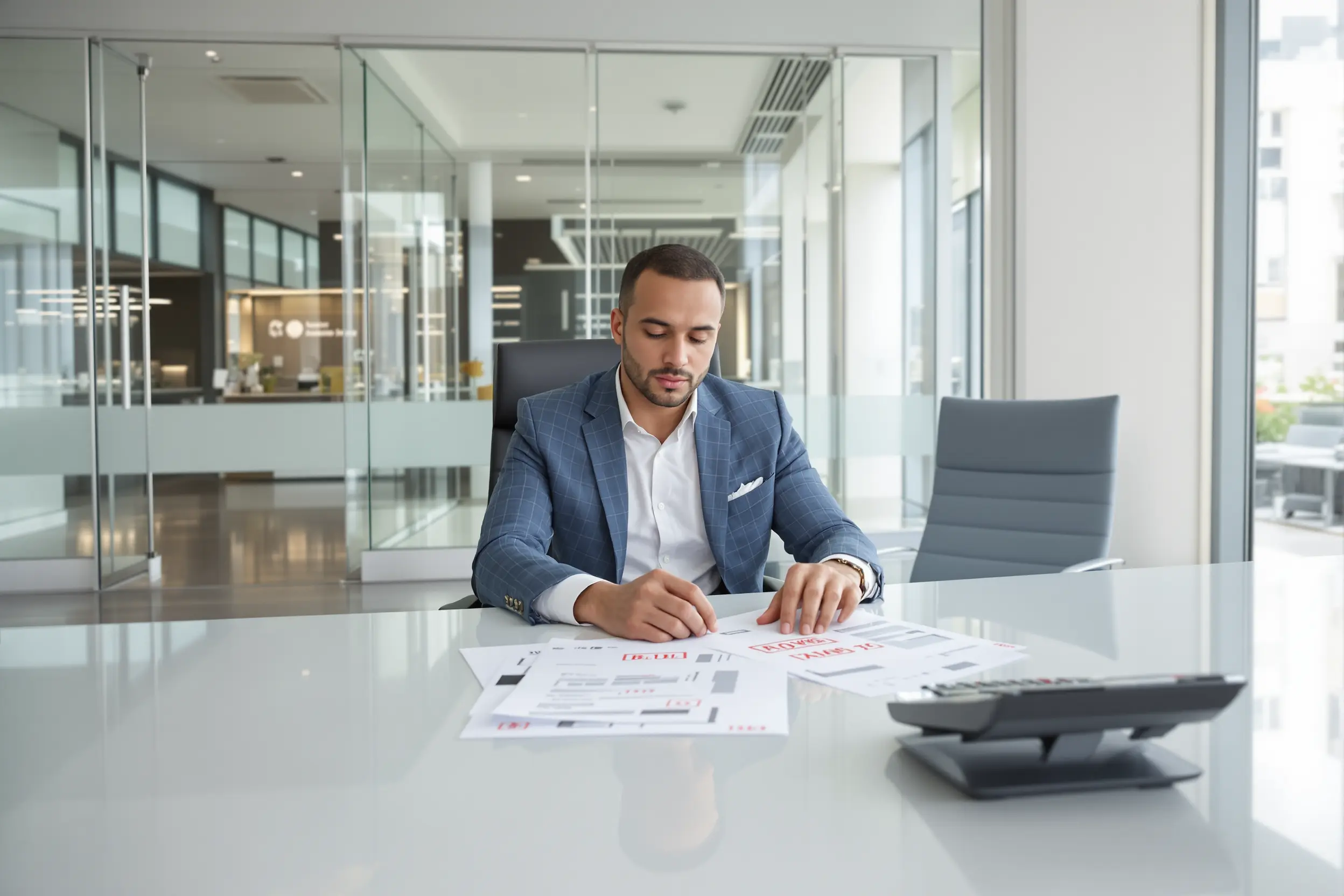 Courtier immobilier conseillant un couple après un refus de prêt