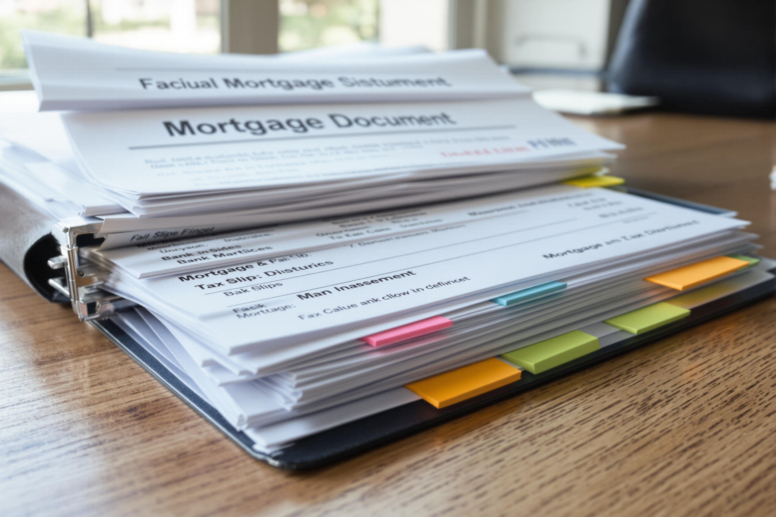 Dossier de crédit immobilier organisé