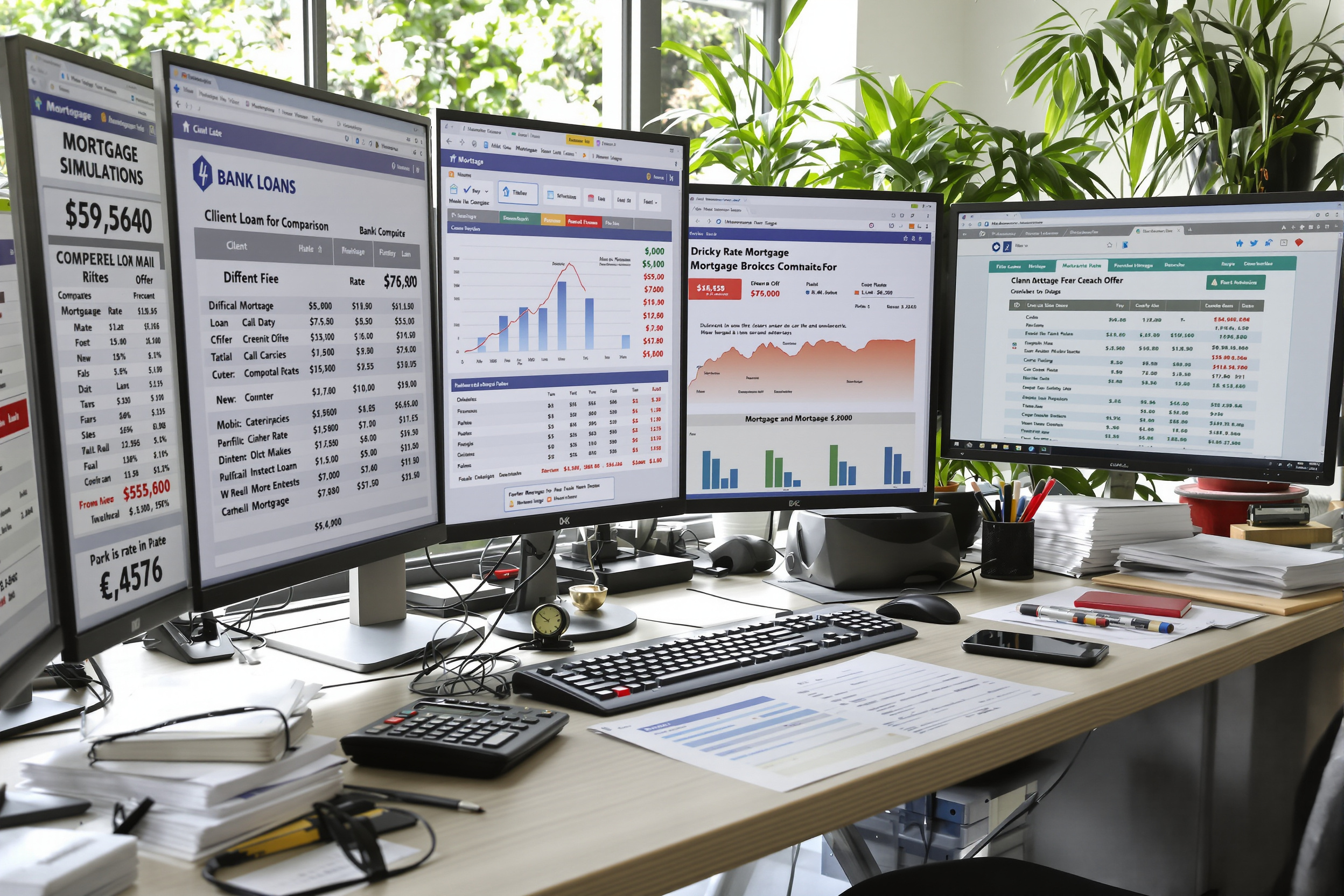 Courtier immobilier en consultation avec des clients