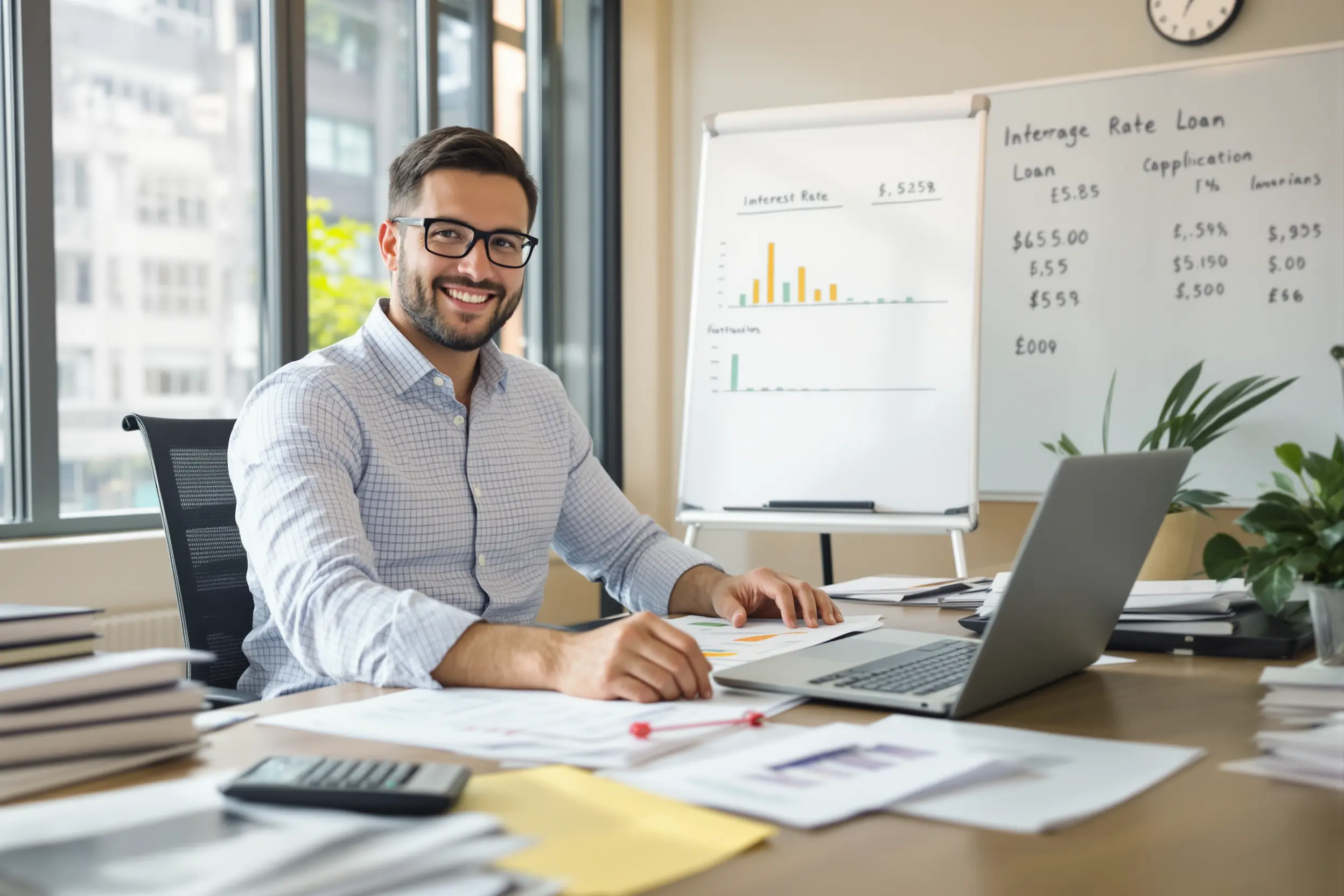 Couple consultant un courtier immobilier