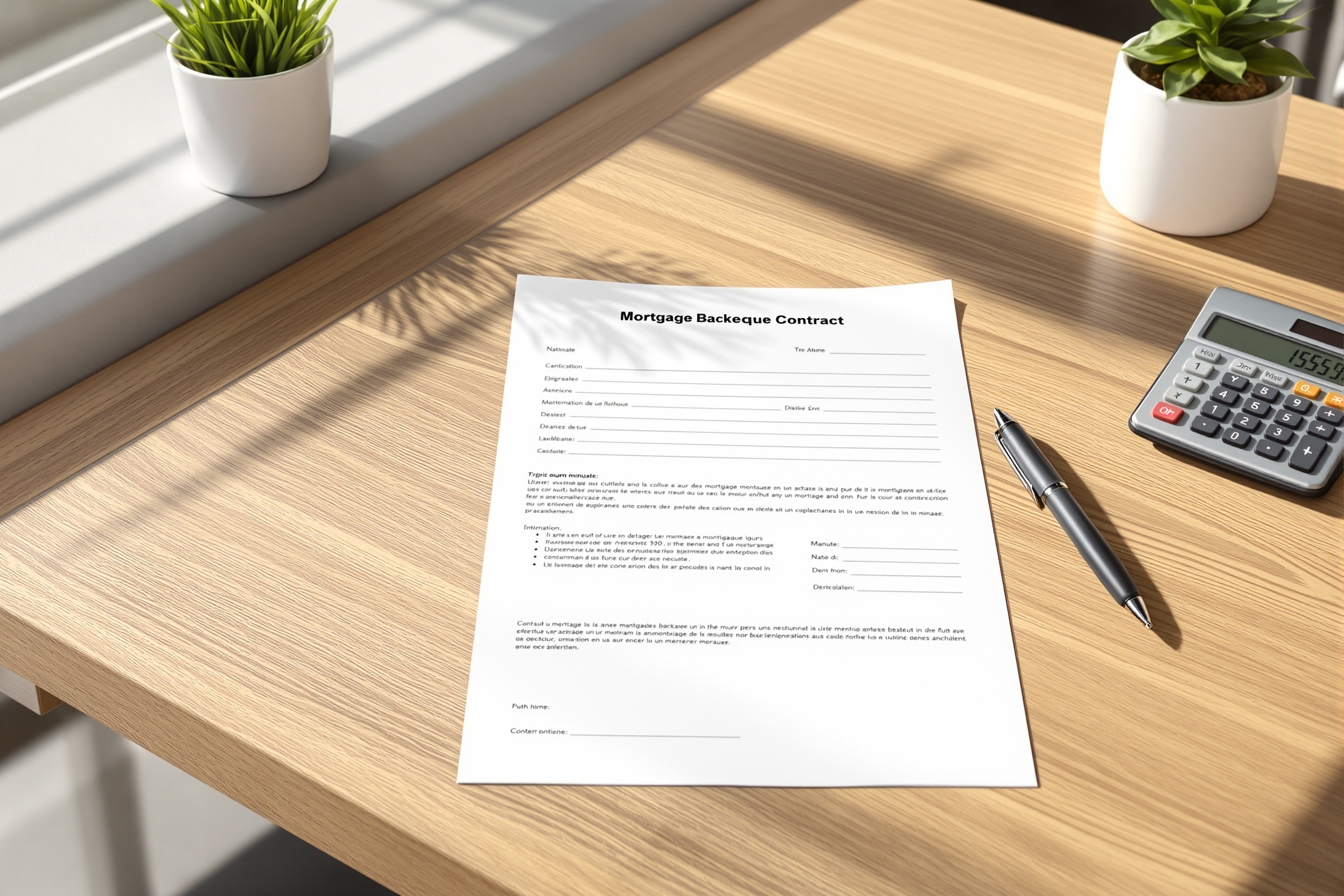 Document de mandat de courtage détaillant les frais et conditions de paiement