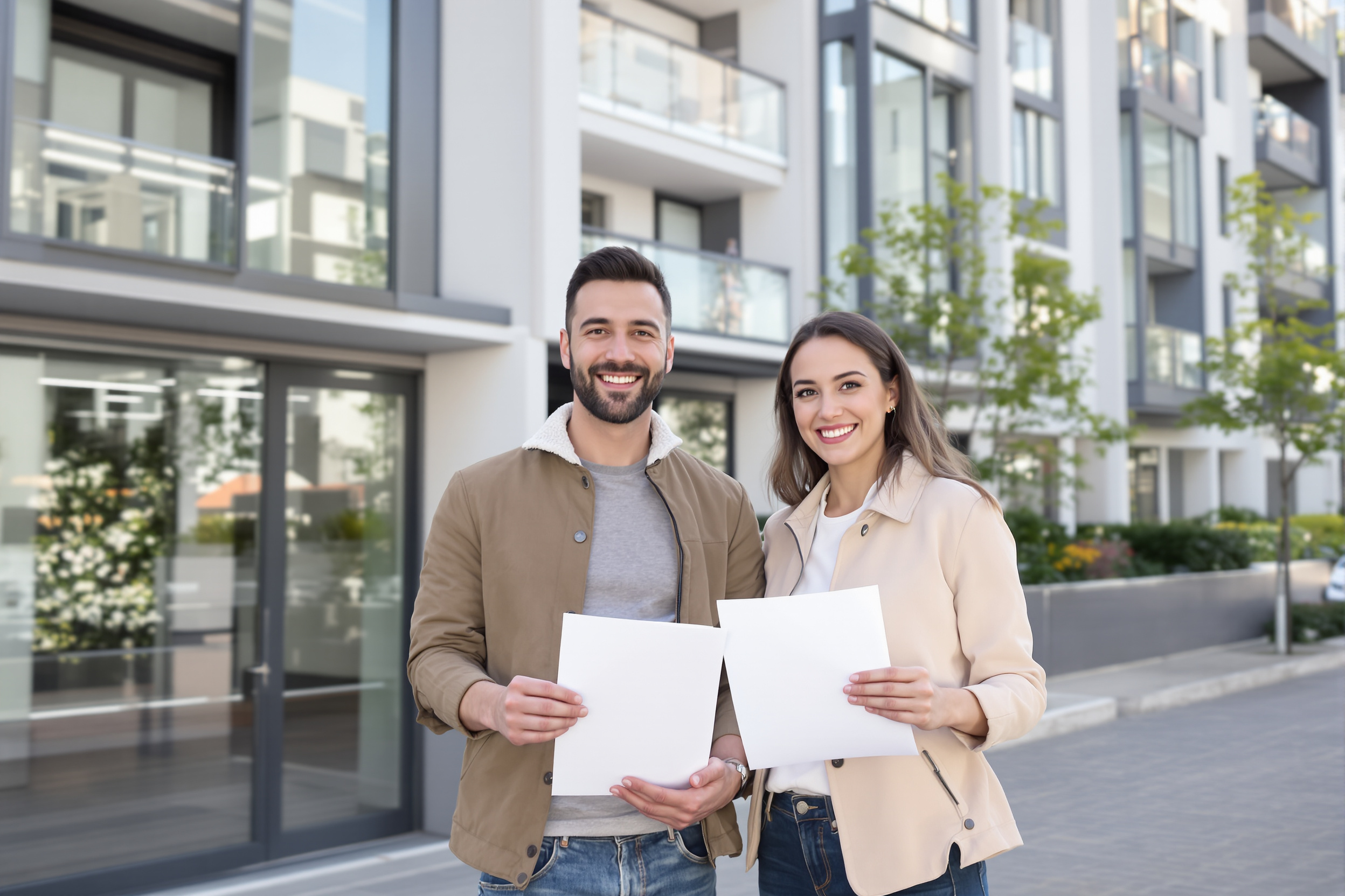 Couple de primo-accédants planifiant des travaux de rénovation énergétique