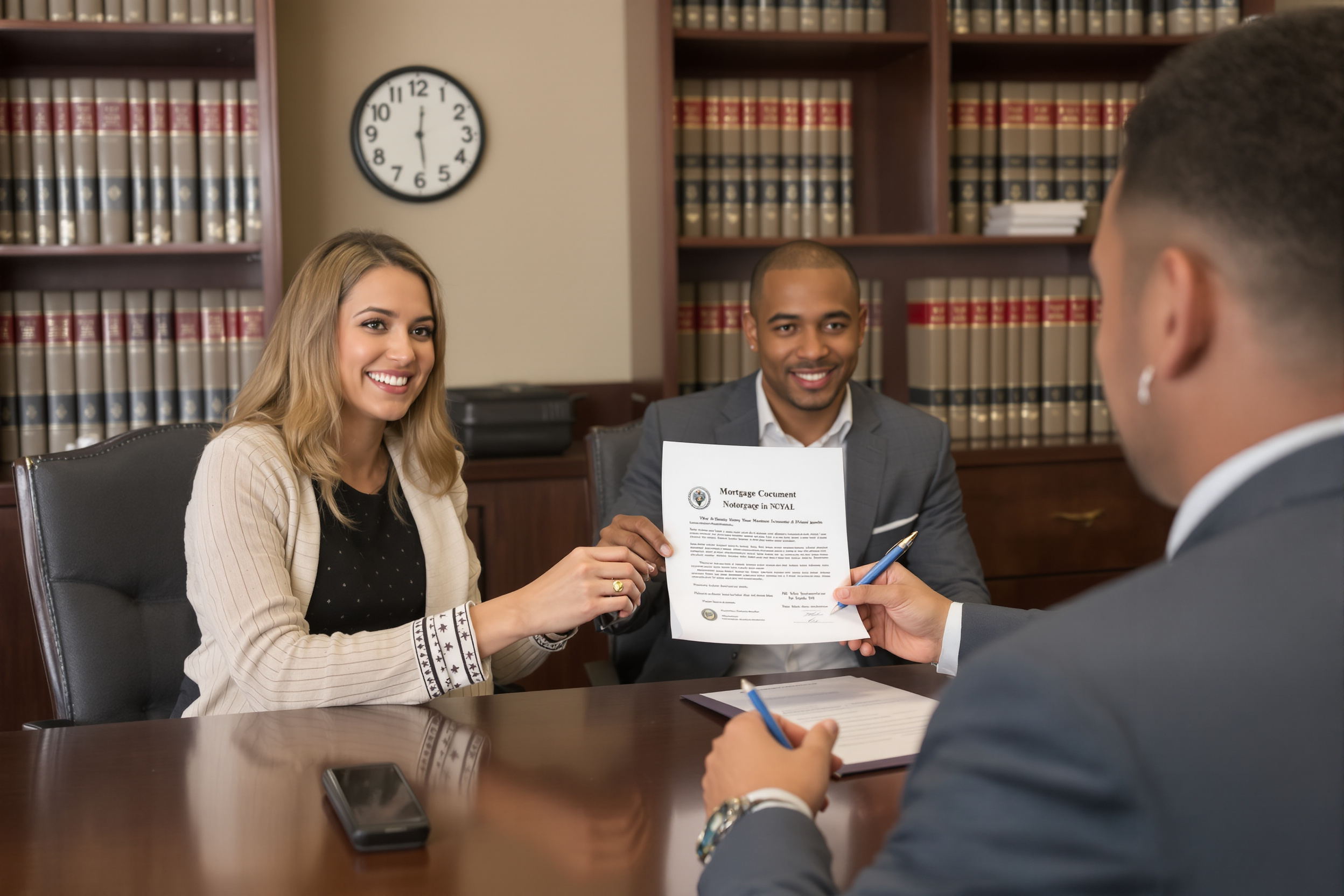 Signature d'acte notarié pour finalisation de prêt immobilier