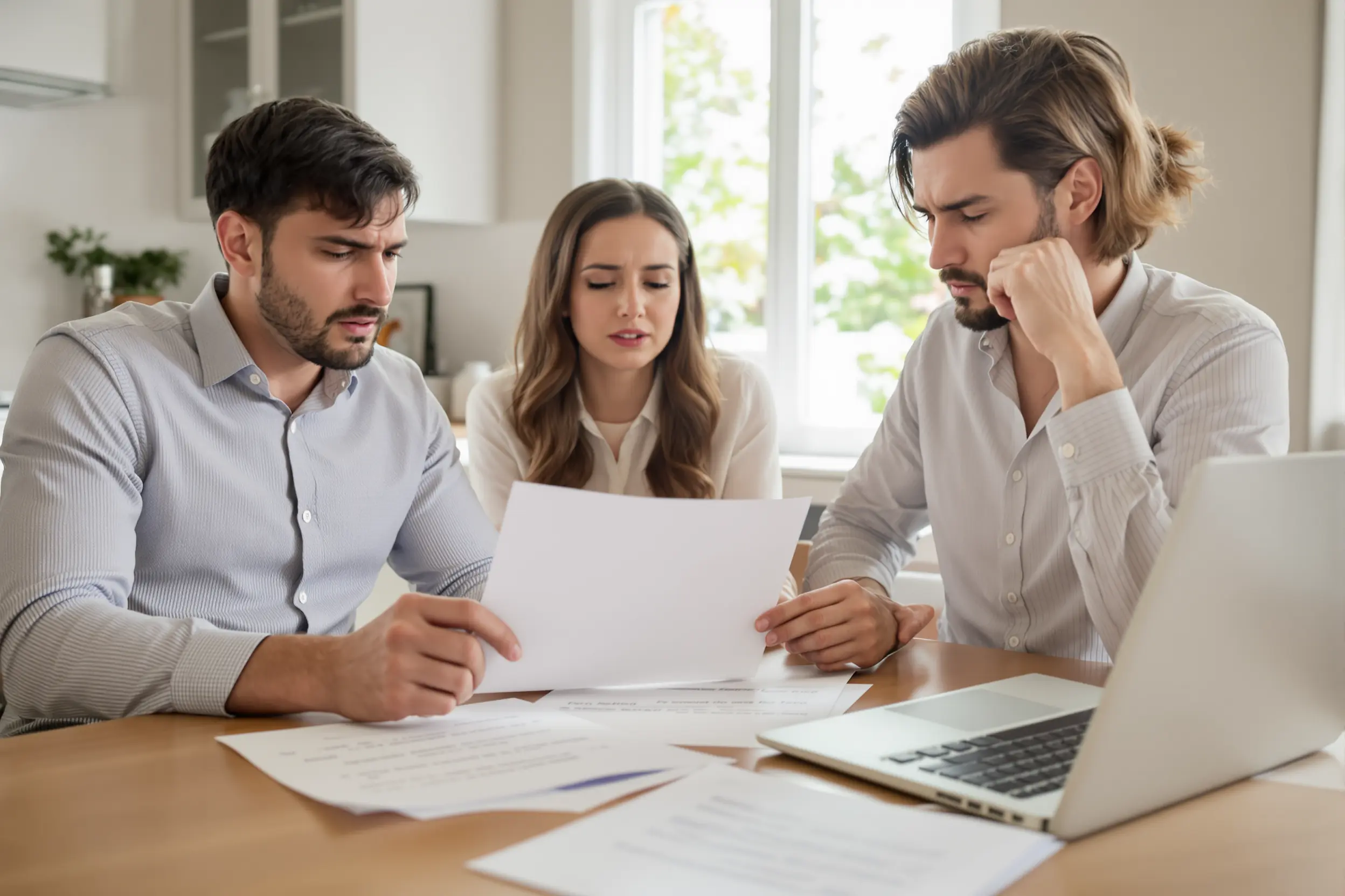 Lettre de refus de prêt et documents notariés
