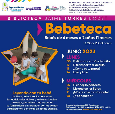 GOBIERNO DE AGS - LEYENDO CON TU BEBÉ EN LA BIBLIOTECA JAIME TORRES BODET