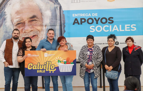 CALVILLO - entrega de apoyos sociales del programa Calvillo Vale