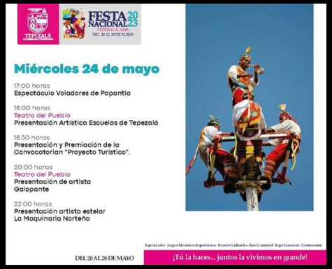 TEPEZALÁ - PROGRAMA PARA HOY