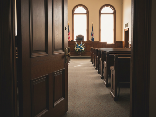 Open doors to courtroom, not St. Charles County courts but a great feel to that space