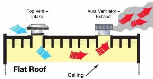 Flat Roof Ventilation Diagram
