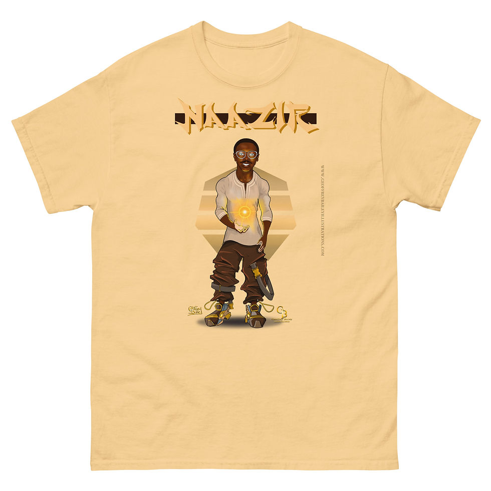 Thumbnail: Naazir (taupe graphic) (Unisex)