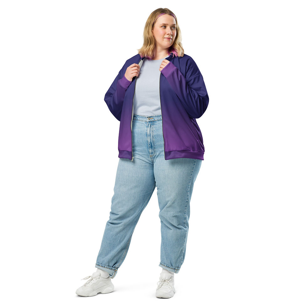 Thumbnail: Aiko Portrait Unisex Bomber Jacket 