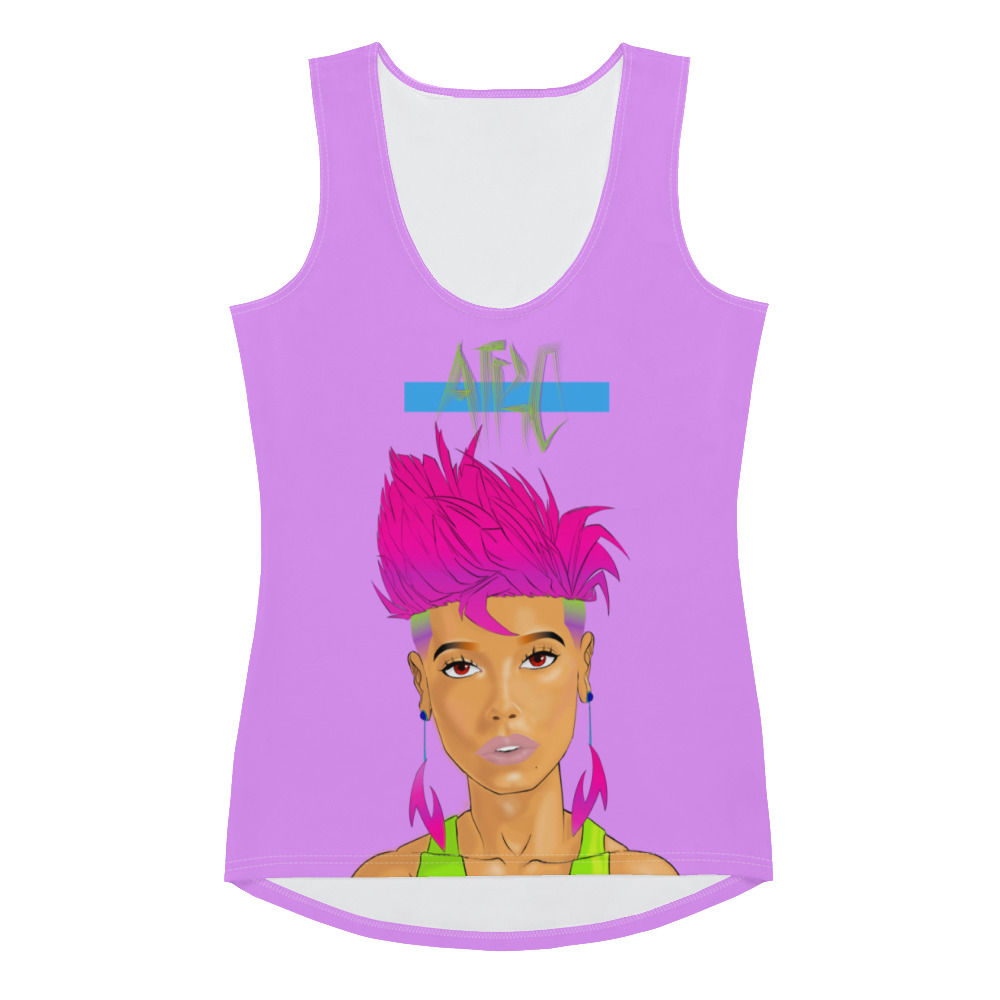 AIKO Portrait Women's cool purple tank top