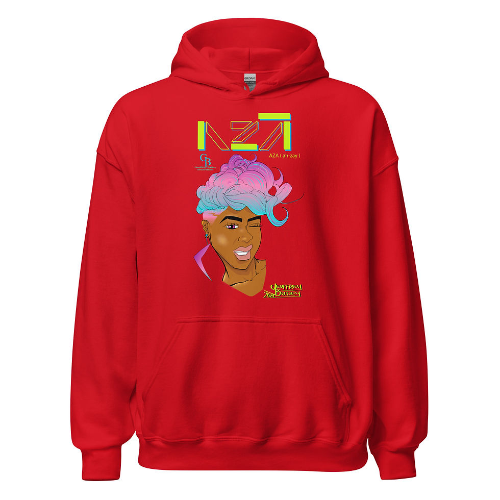 Thumbnail: Aza (headshot) Unisex Hoodie
