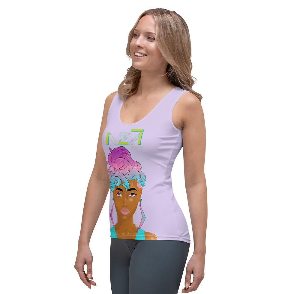 Thumbnail: AZA portrait Women's fog color tank top
