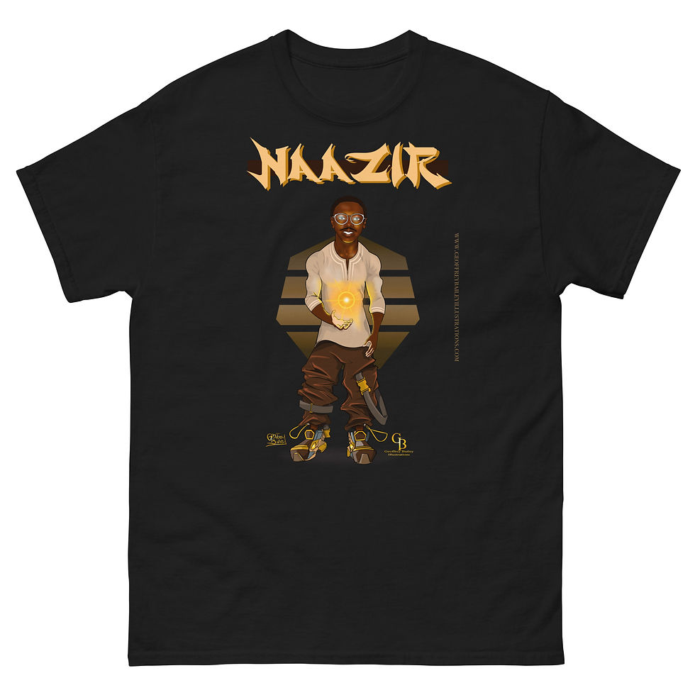 Thumbnail: Naazir (taupe graphic) (Unisex)
