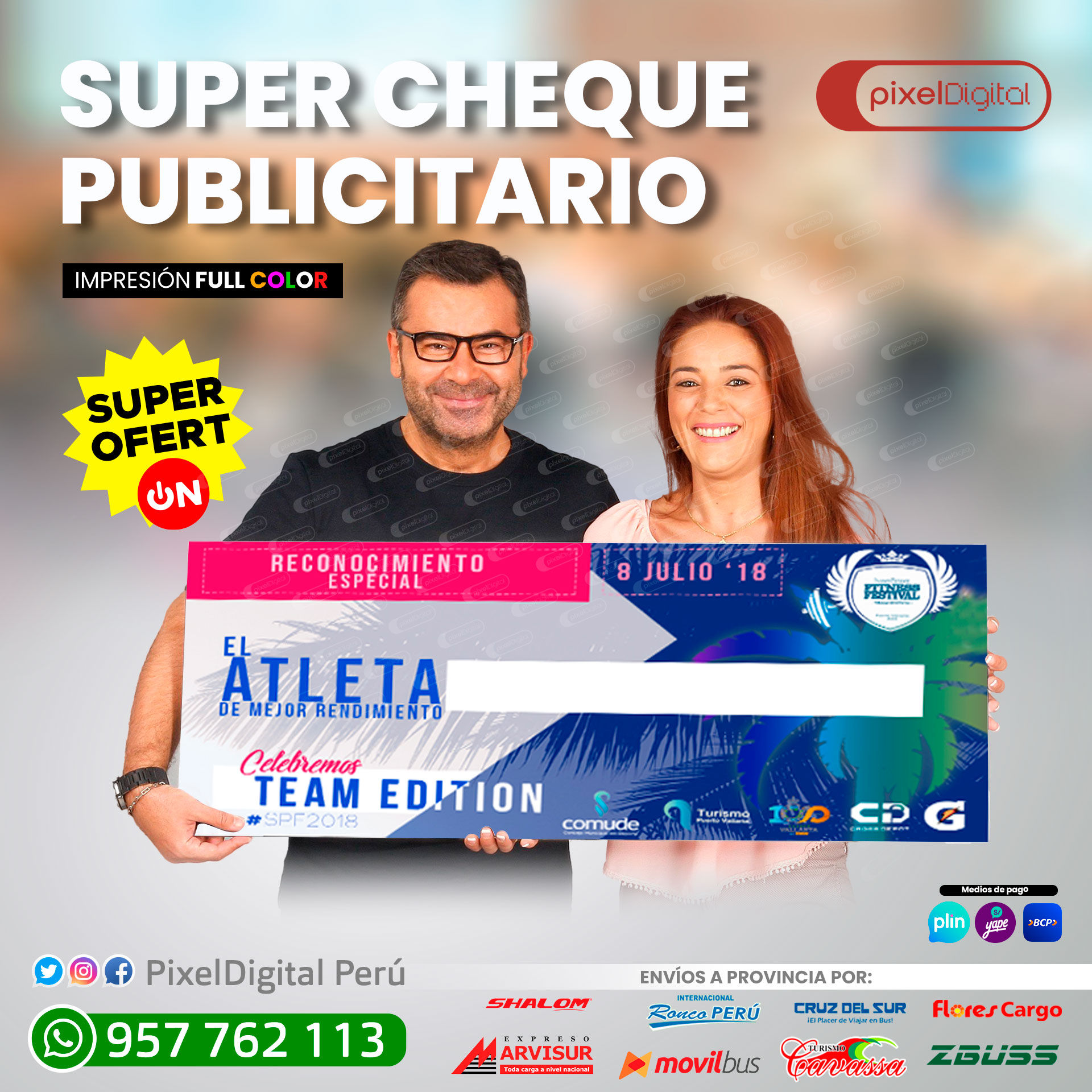 Super Cheque publicitario