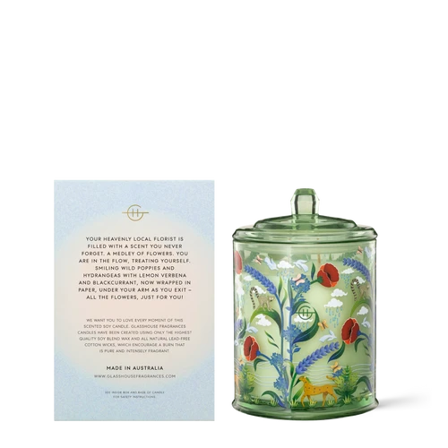 健康用品 グラスハウスキャンドル FLOWER THERAPY