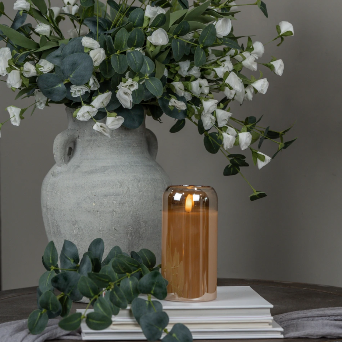 6" Arched Champagne Glass 3D Candle