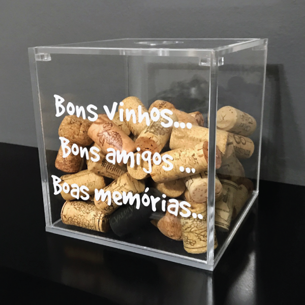 Miniatura: Caixa Porta Rolhas em Acrílico