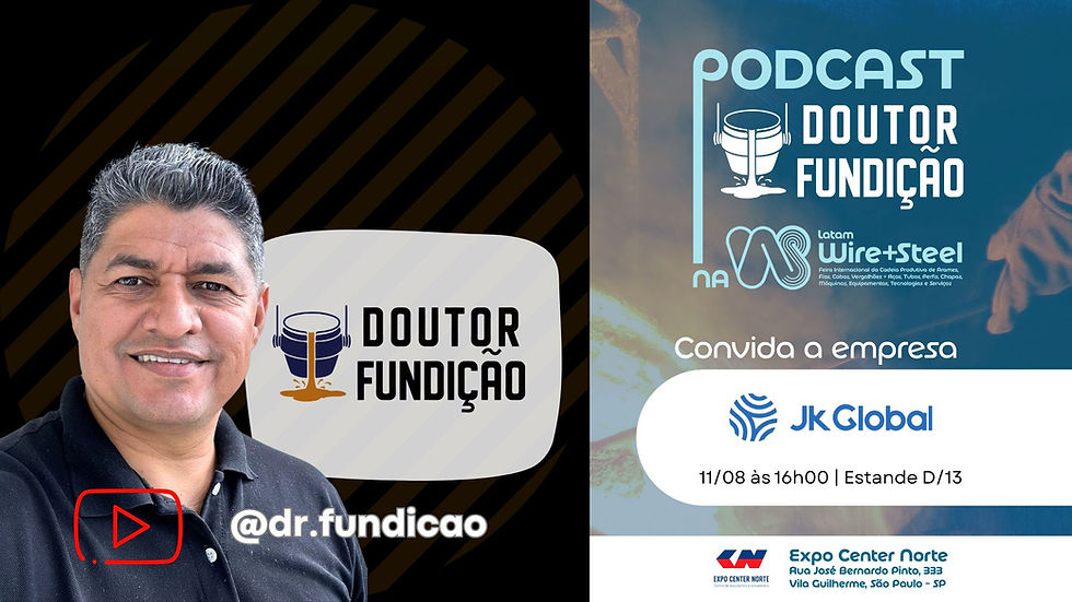 JK GLOBAL | LATAM WIRE+STEEL | Podcast no estande DOUTOR FUNDIÇÃO