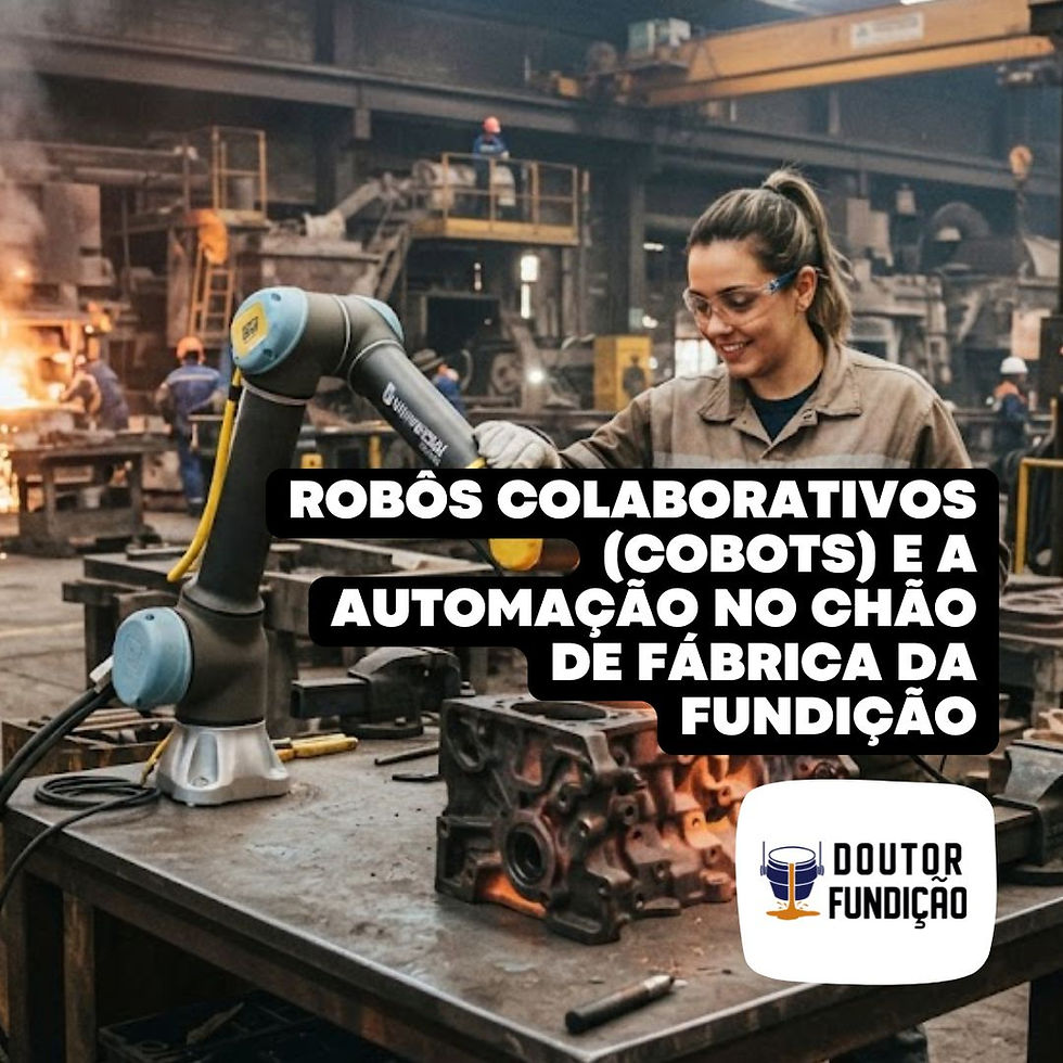 Robôs Colaborativos (Cobots) e a Automação no Chão de Fábrica da Fundição