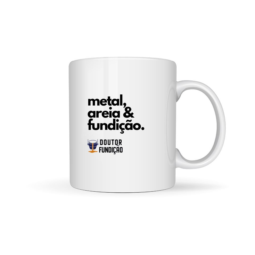 Caneca Metal Areia e Fundição